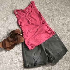 Olive Maternity Jean Shorts